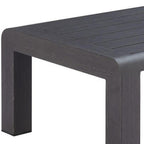 48" Black Aluminum Outdoor Coffee Table