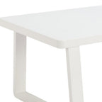 43" White Aluminum Outdoor Coffee Table