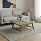 36" Gray Concrete Outdoor Coffee Table