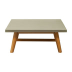 36" Gray Concrete Outdoor Coffee Table