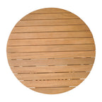 32" Natural Rounded Solid Wood Outdoor Coffee Table