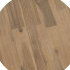 14" Natural Solid Wood Round Outdoor Side Table