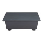32" Gray Aluminum Square Outdoor Coffee Table