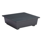 32" Gray Aluminum Square Outdoor Coffee Table