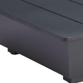 32" Gray Aluminum Square Outdoor Coffee Table