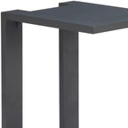 18" Black Aluminum Outdoor Side Table