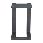 18" Black Aluminum Outdoor Side Table