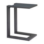 18" Black Aluminum Outdoor Side Table