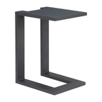 18" Black Aluminum Outdoor Side Table