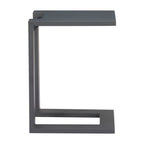 18" Black Aluminum Outdoor Side Table