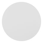 20" White Aluminum Round Outdoor Side Table