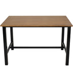 47" Brown Solid Wood Outdoor Dining Table