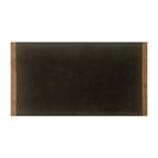 56" Gray And Natural Faux Concrete And Solid Wood Outdoor Bar Table