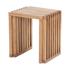 27" Natural Solid Wood Extendable Indoor Outdoor Bench