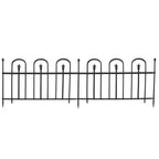 Black Steel Garden Stake