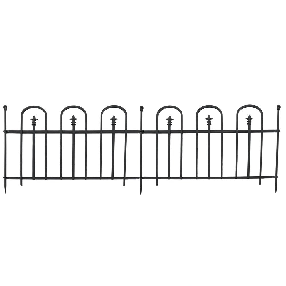 Black Steel Garden Stake