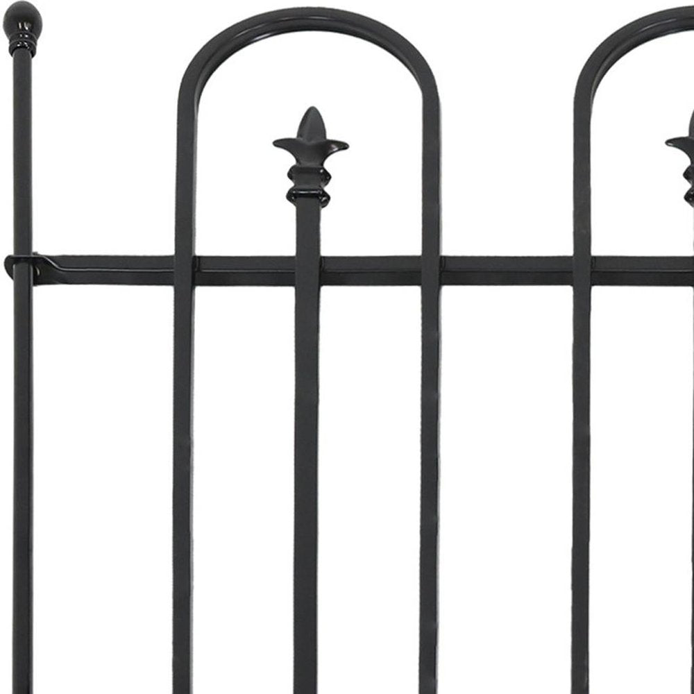 Black Steel Garden Stake