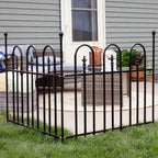 Black Steel Garden Stake