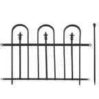 Black Steel Garden Stake