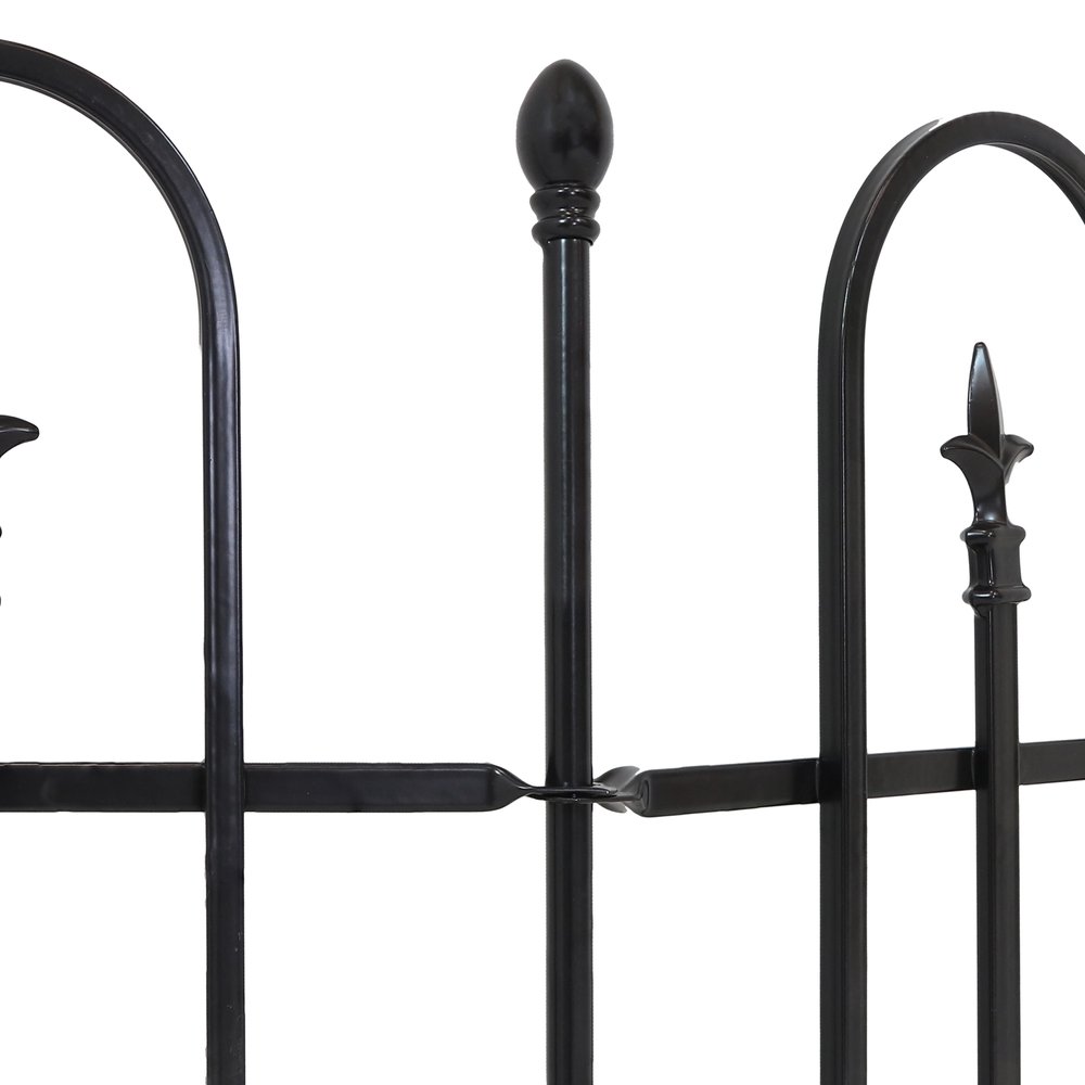 Black Steel Garden Stake