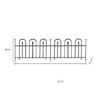 Black Steel Garden Stake