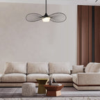 Black Frosted LED Dimmable Outdoor Hanging Light With Black Shades