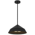 Black Frosted LED Dimmable Outdoor Hanging Light With Black Shades