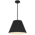 16" Black Aluminum Cone LED Dimmable Outdoor Pendent Hanging Light
