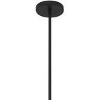 16" Black Aluminum Cone LED Dimmable Outdoor Pendent Hanging Light