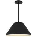 22" Black Aluminum Cone LED Dimmable Outdoor Pendent Hanging Light