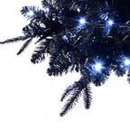 5' Black Pre Lit Full Spruce Christmas Tree