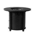 50000 BTU 32" Black Steel Propane Round Fire Pit