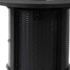 50000 BTU 32" Black Steel Propane Round Fire Pit