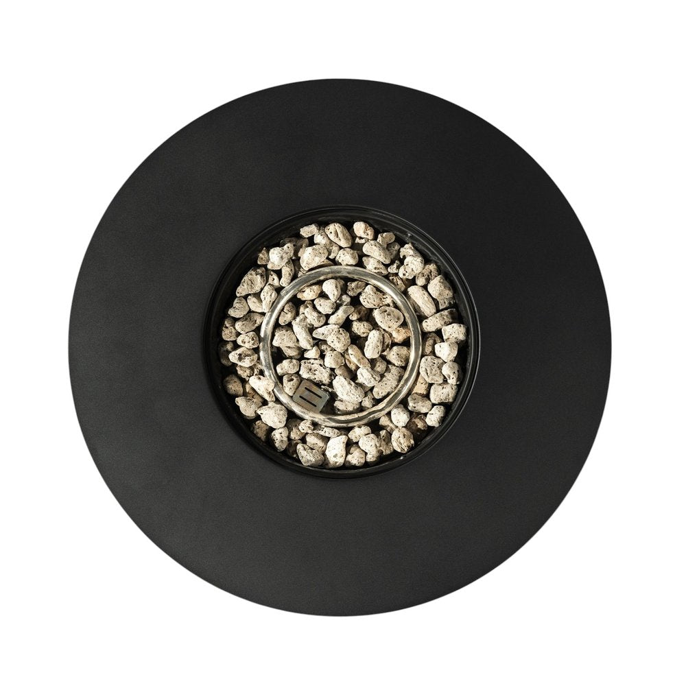 50000 BTU 32" Black Steel Propane Round Fire Pit