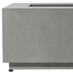 50000 BTU 42" Gray Steel Propane Rectangular Fire Pit With Cover