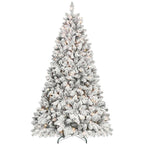 4' Pre Lit Full Flocked Spruce Christmas Tree