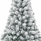 4' White Full Flocked Fir Christmas Tree With Decorations