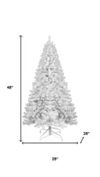 4' White Full Pine Christmas Tree