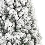 6' Full Flocked Pine Christmas Tree