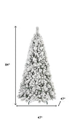 6' Full Flocked Pine Christmas Tree