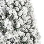 6' Full Flocked Pine Christmas Tree