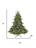 4' Pre Lit Full Pine Christmas Tree