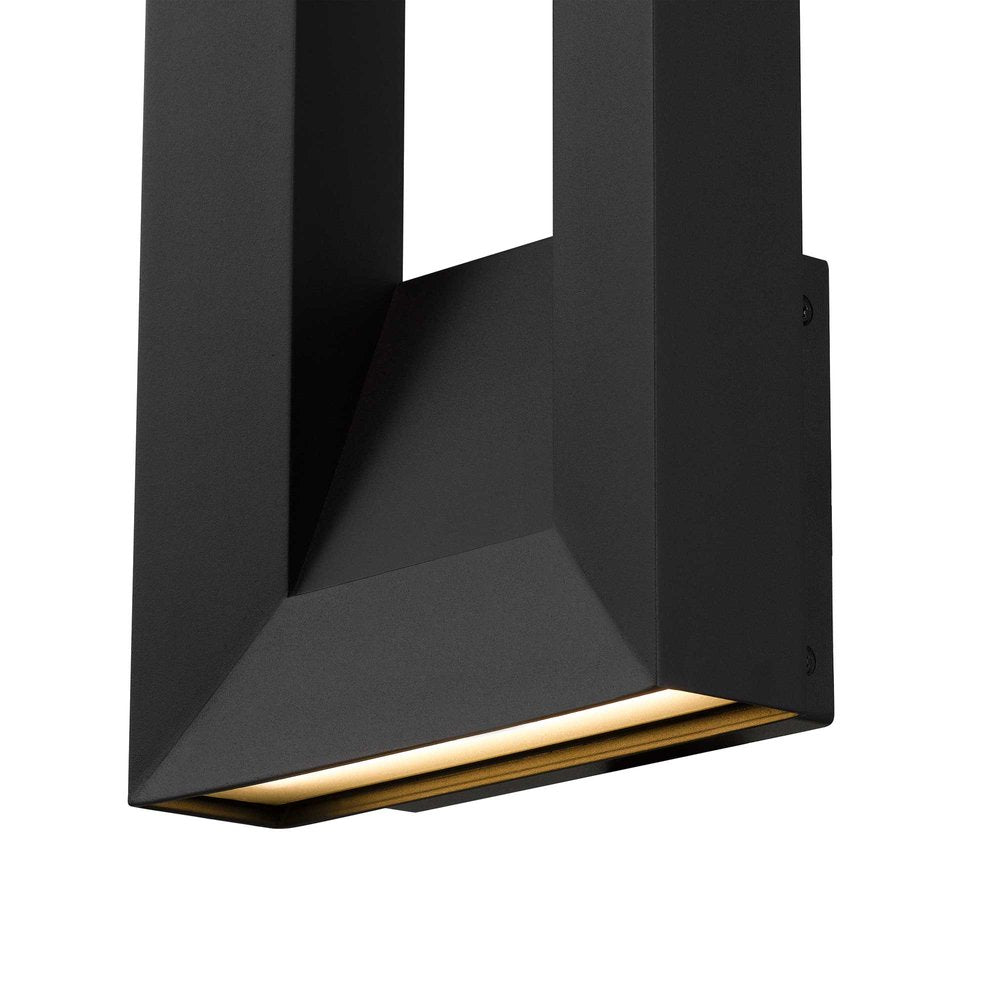 Black LED Dimmable Outdoor Hanging Light