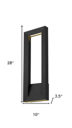 Black LED Dimmable Outdoor Hanging Light