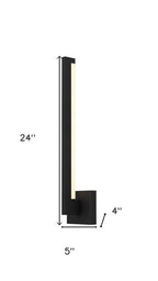 Black LED Dimmable Outdoor Hanging Light