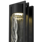 Black Seeded LED Dimmable Outdoor Hanging Light