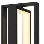 Black LED Dimmable Outdoor Hanging Light