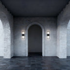 Black LED Dimmable Outdoor Hanging Light
