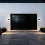 Black LED Dimmable Outdoor Hanging Light