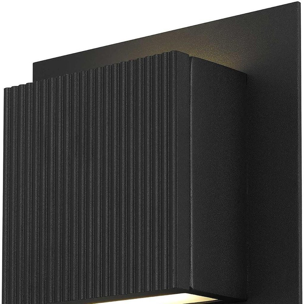 Black LED Dimmable Outdoor Hanging Light